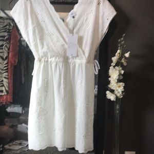 Cabi cover up white lace
